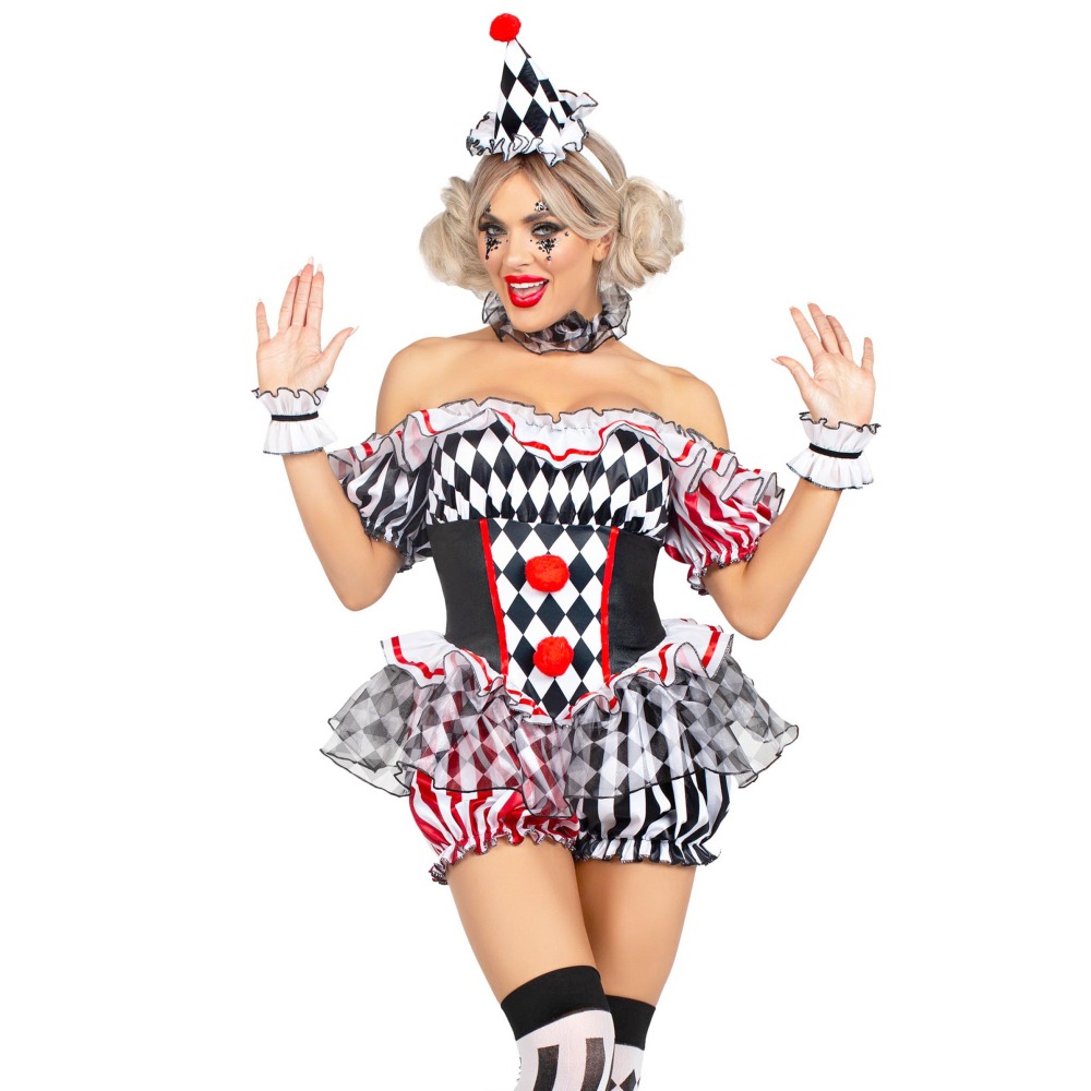 Leg Avenue - Darling Harlequin Kostüm - Mehrfarben